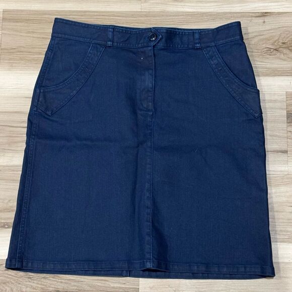 A.P.C. Rue Madame Paris Blue Skirt Women’s Large (40) - Picture 1 of 4